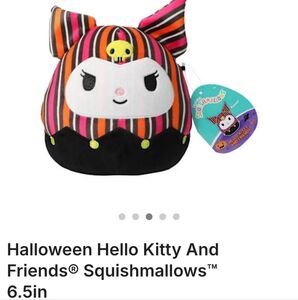 Squishmallows Hello Kitty Kuromi 6.5" Limited Edition 2024 Halloween